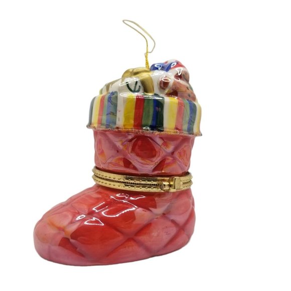 Other - Mr. Christmas Holiday Porcelain Music Box Stocking Musical 12 days of Christmas